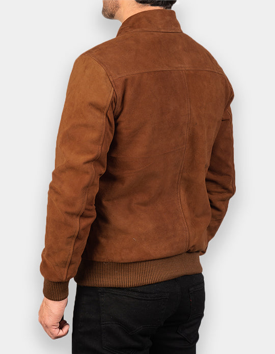 Biker Style Suede Jacket for Men